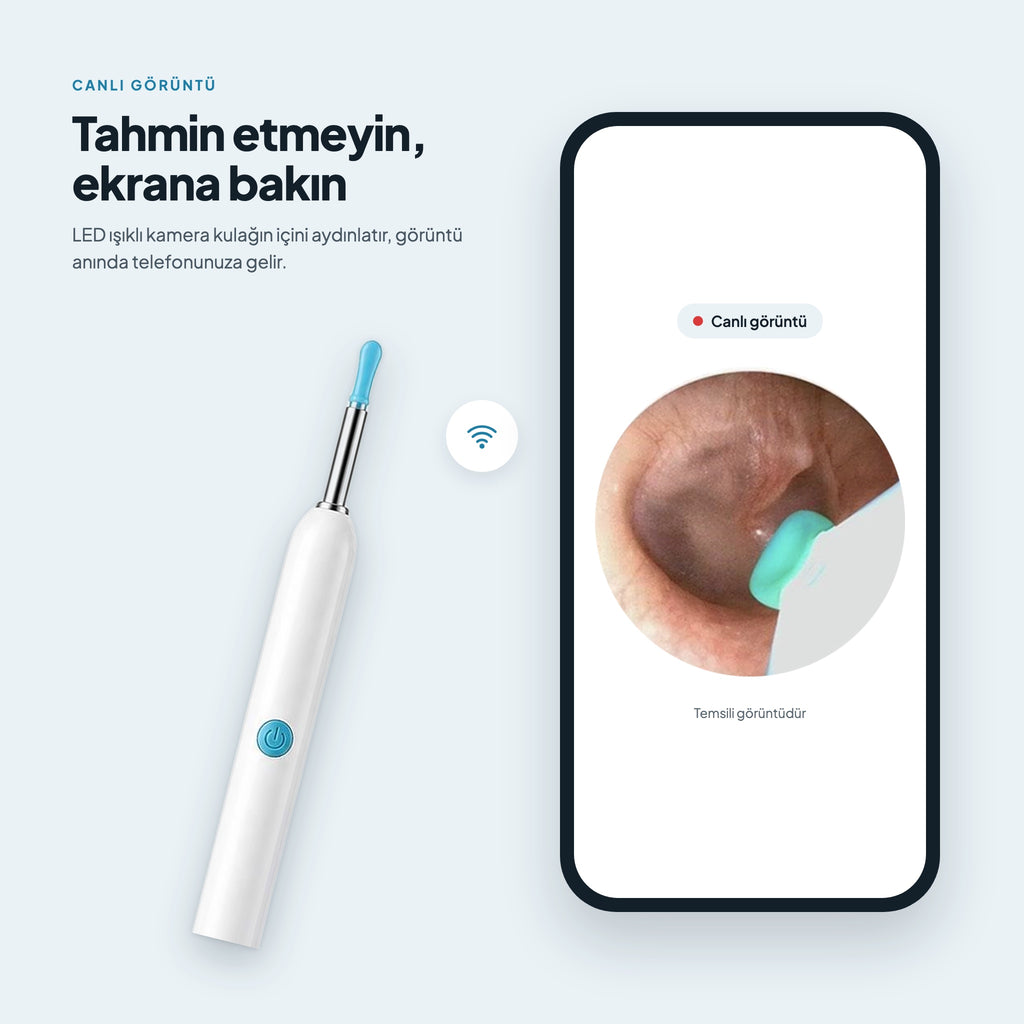 Telefonda canlı kulak içi görüntüsü