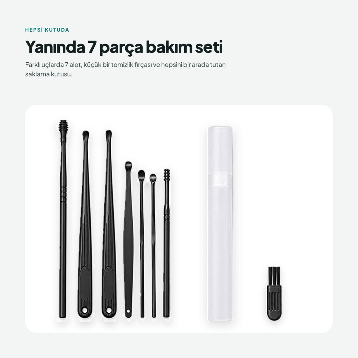 Vizora Set 7 parça kulak bakım seti