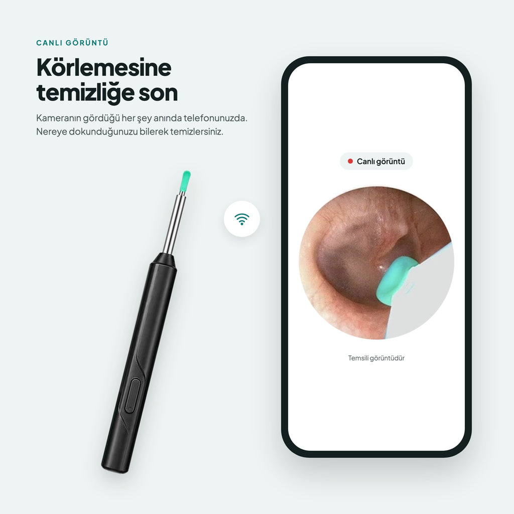Telefonda canlı kulak içi görüntüsü